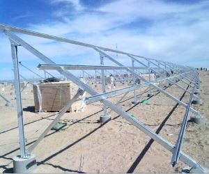 100% pocinčani čelični sustav za postavljanje uzemljenja za sunčevu energiju u San Diegovim solarnim pločama