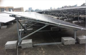Solarni sustavi za montažu, ravni krovni sustavi, pocinčani čelični solarni uzemljenje